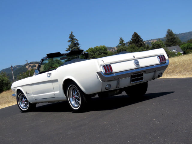 1966 White Ford Mustang Convertible