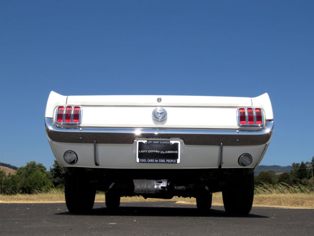 1966 White Ford Mustang Convertible