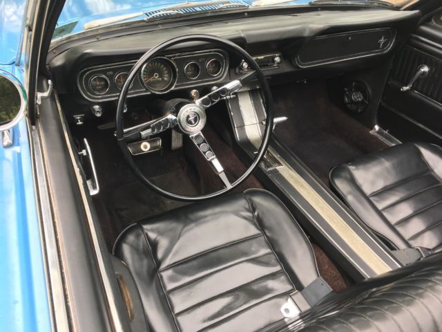 1966 Blue Ford Mustang Convertible