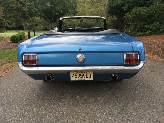 1966 Blue Ford Mustang Convertible