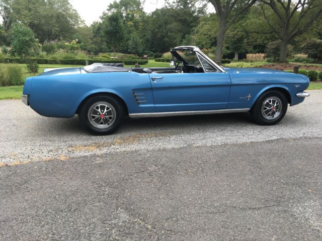 1966 Blue Ford Mustang Convertible