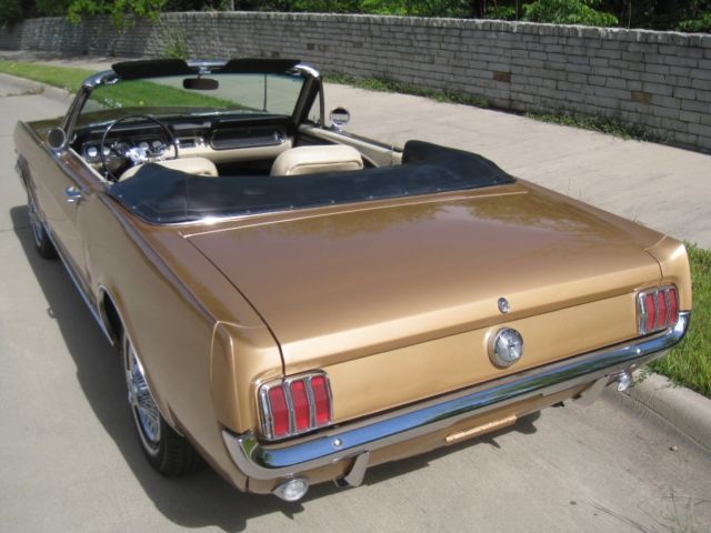 1966 Gold Ford Mustang Convertible