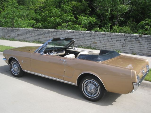 1966 Gold Ford Mustang Convertible