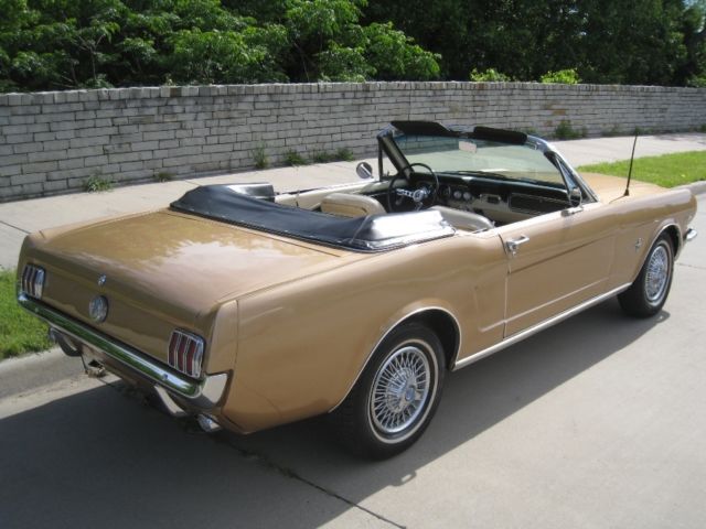 1966 Gold Ford Mustang Convertible