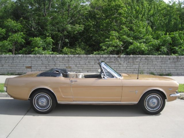 1966 Gold Ford Mustang Convertible