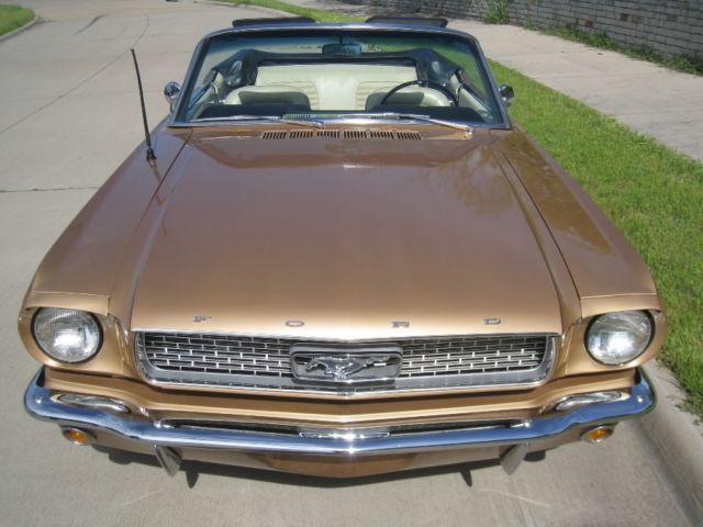 1966 Gold Ford Mustang Convertible