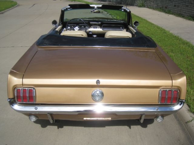 1966 Gold Ford Mustang Convertible
