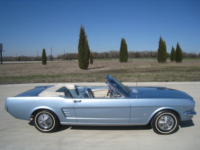 1966 Blue Ford Mustang Convertible