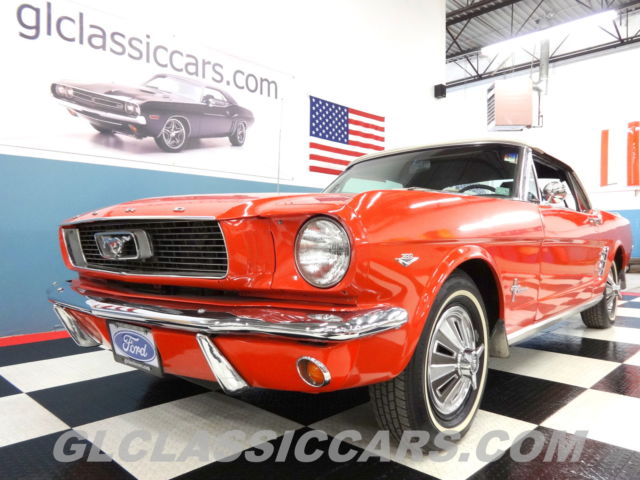 1966 Red Ford Mustang Convertible