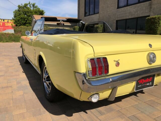 1966 Yellow Ford Mustang Convertible