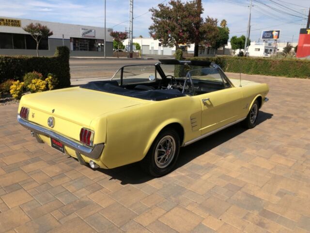 1966 Yellow Ford Mustang Convertible