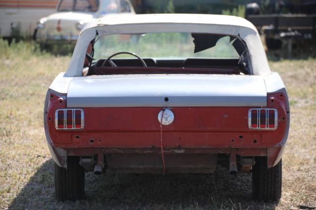 1966 Red Ford Mustang Convertible