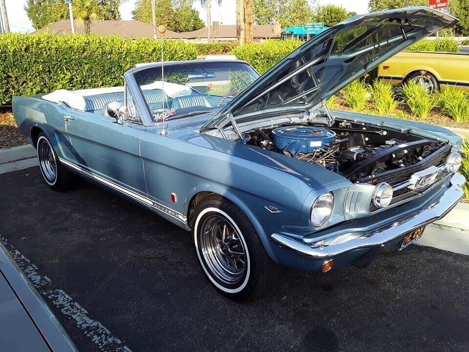 1966 Blue Ford Mustang