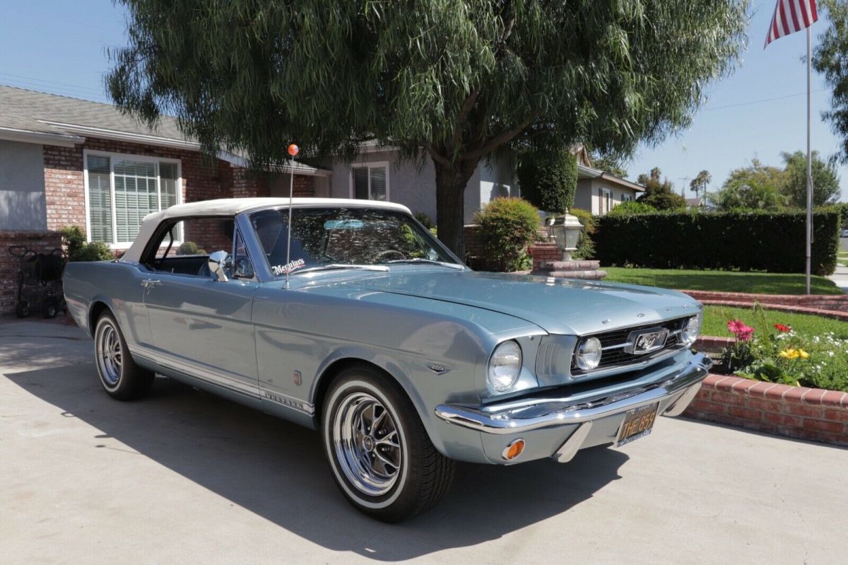 1966 Blue Ford Mustang