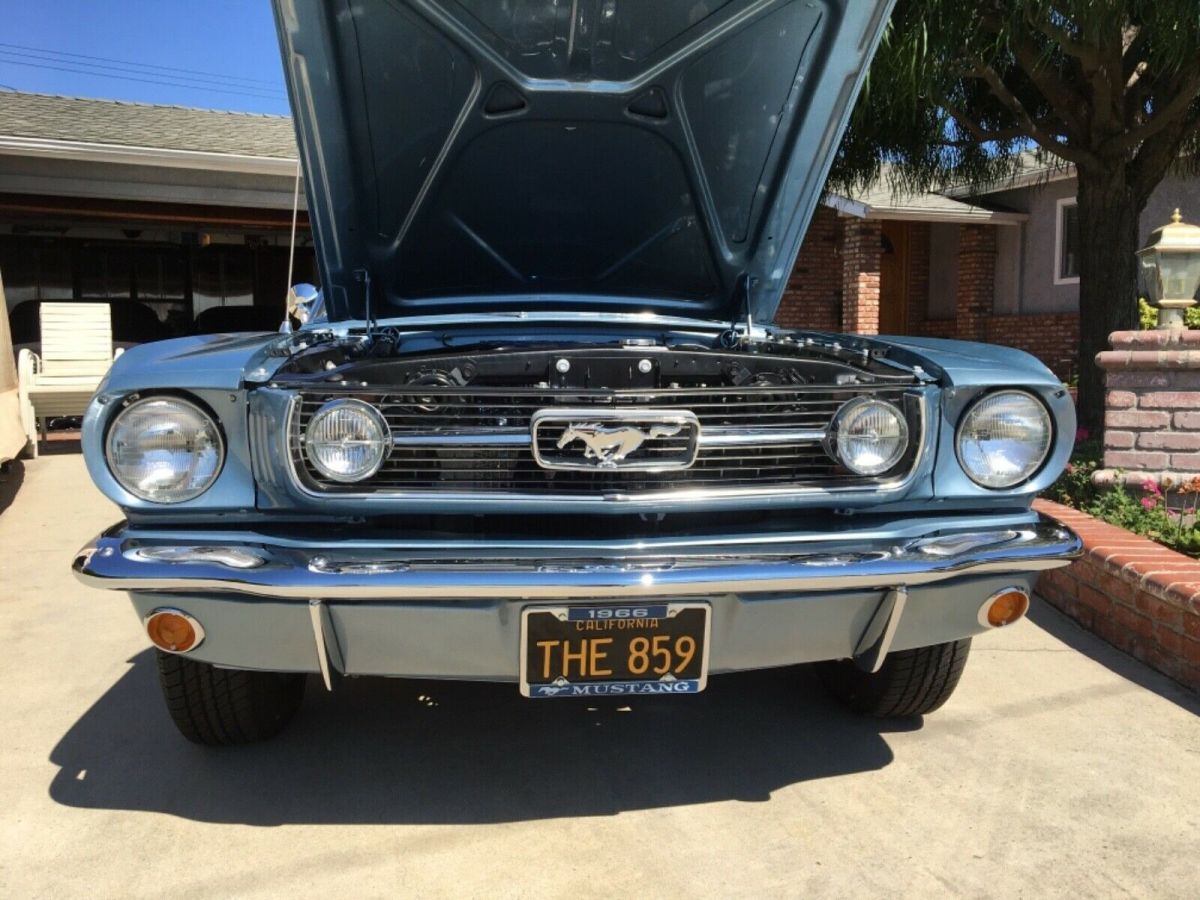 1966 Blue Ford Mustang
