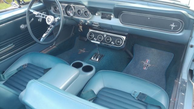 1966 Blue Ford Mustang Convertible