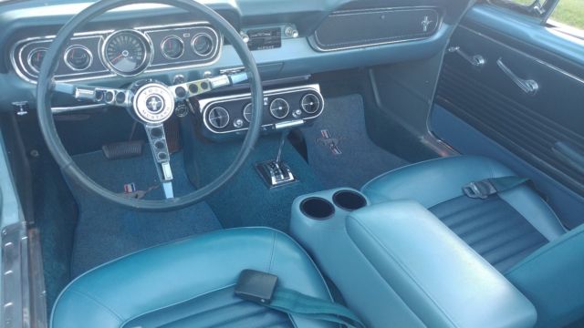 1966 Blue Ford Mustang Convertible
