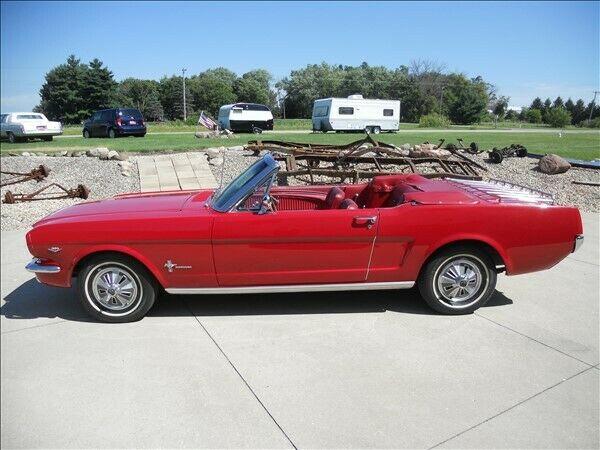 1966 Red Ford Mustang Convertible