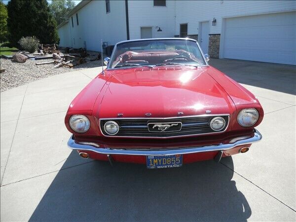 1966 Red Ford Mustang Convertible