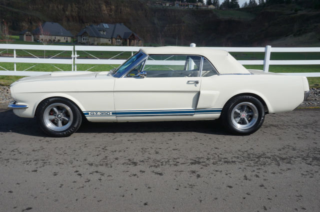 1966 White Ford Mustang Convertible