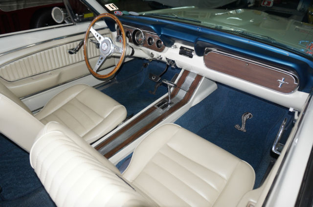 1966 White Ford Mustang Convertible