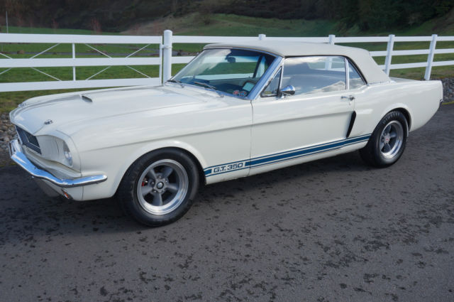1966 White Ford Mustang Convertible
