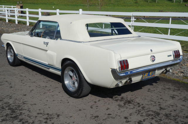1966 White Ford Mustang Convertible