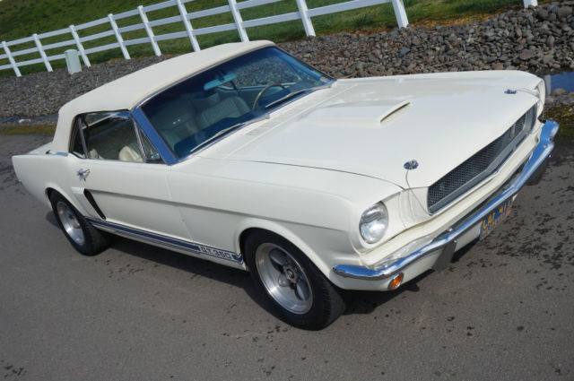 1966 White Ford Mustang Convertible