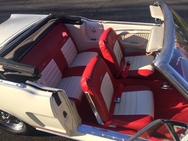 1966 whimbledon white Ford Mustang Convertible