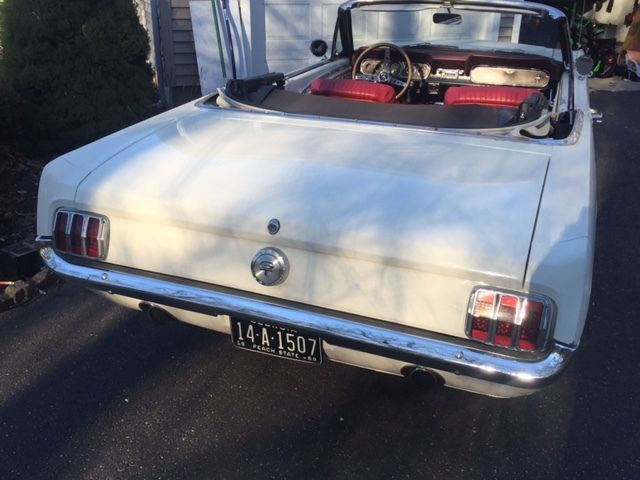 1966 whimbledon white Ford Mustang Convertible