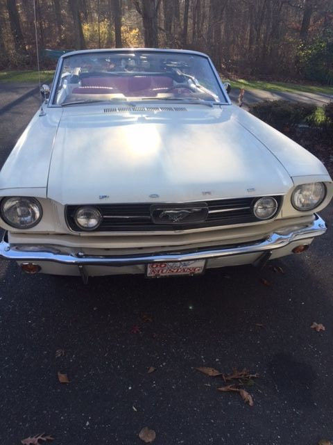 1966 whimbledon white Ford Mustang Convertible