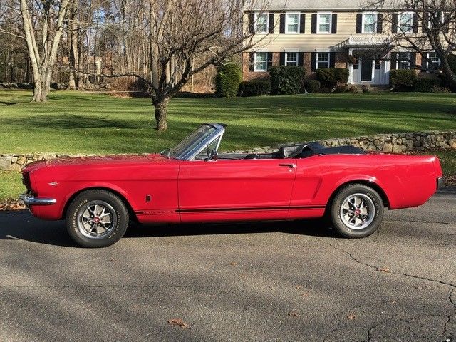 1966 poppy red Ford Mustang Convertible