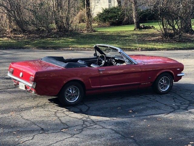 1966 poppy red Ford Mustang Convertible