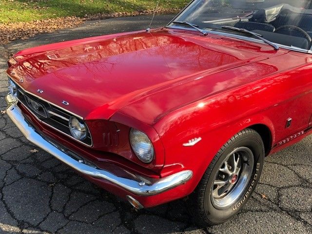 1966 poppy red Ford Mustang Convertible