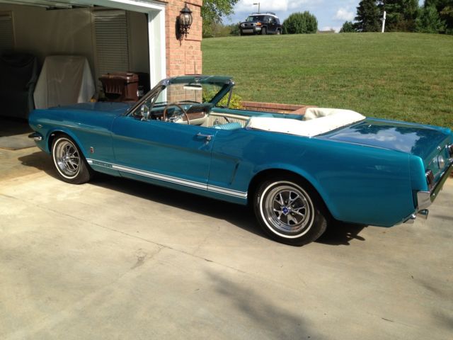 1966 Twilight Turquoise Ford Mustang Convertible