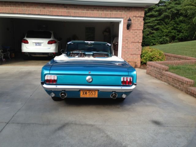 1966 Twilight Turquoise Ford Mustang Convertible