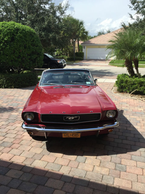 1966 Burgundy Ford Mustang U/K