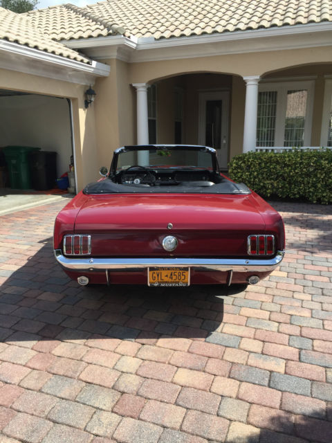 1966 Red Ford Mustang Convertible