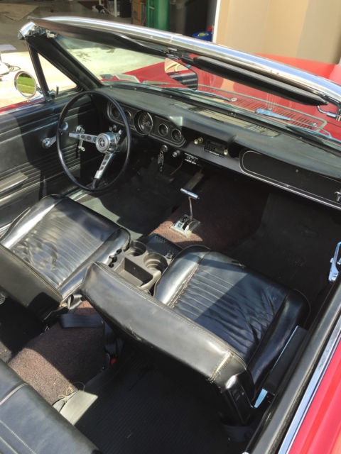 1966 Red Ford Mustang Convertible
