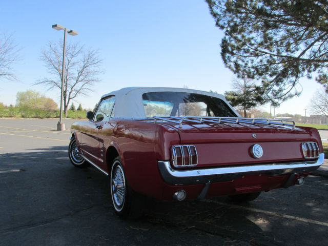 1966 Red Ford Mustang Convertible