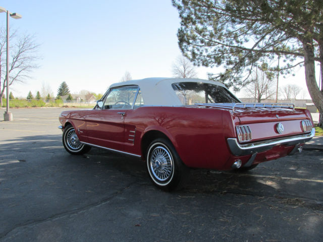 1966 Red Ford Mustang Convertible