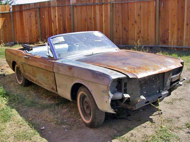 1966 Blue Ford Mustang Convertible