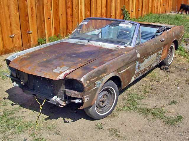 1966 Blue Ford Mustang Convertible