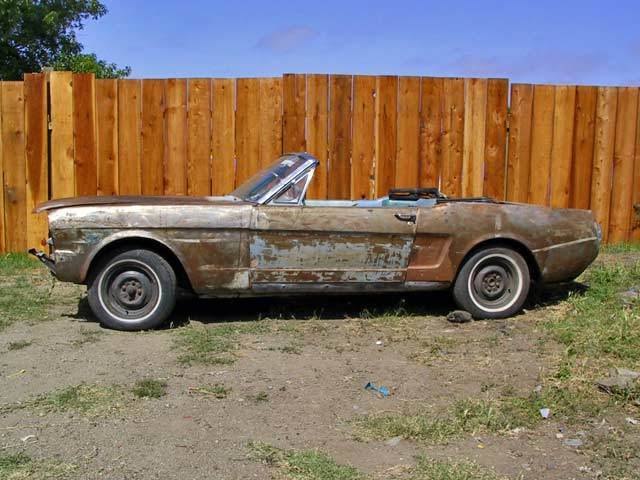 1966 Blue Ford Mustang Convertible