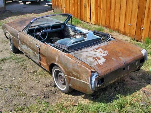 1966 Blue Ford Mustang Convertible