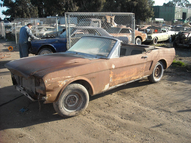 1966 Blue Ford Mustang Convertible