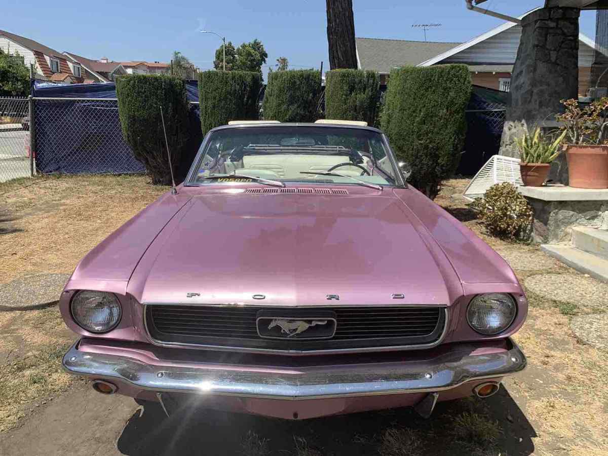 1966 Purple Ford Mustang Convertible