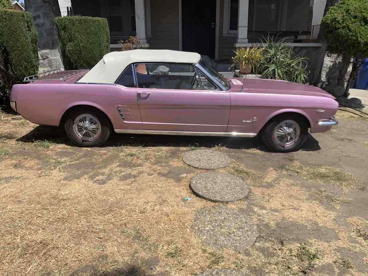 1966 Purple Ford Mustang Convertible