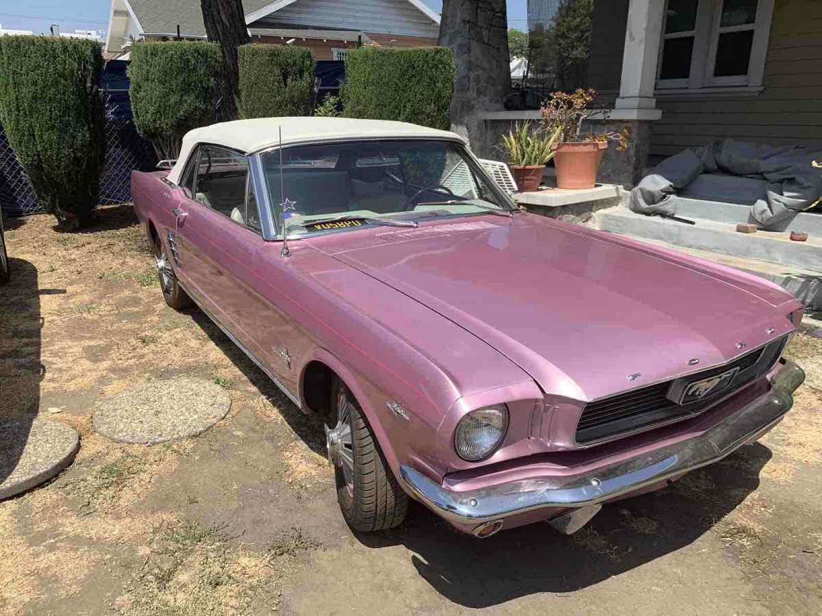 1966 Purple Ford Mustang Convertible