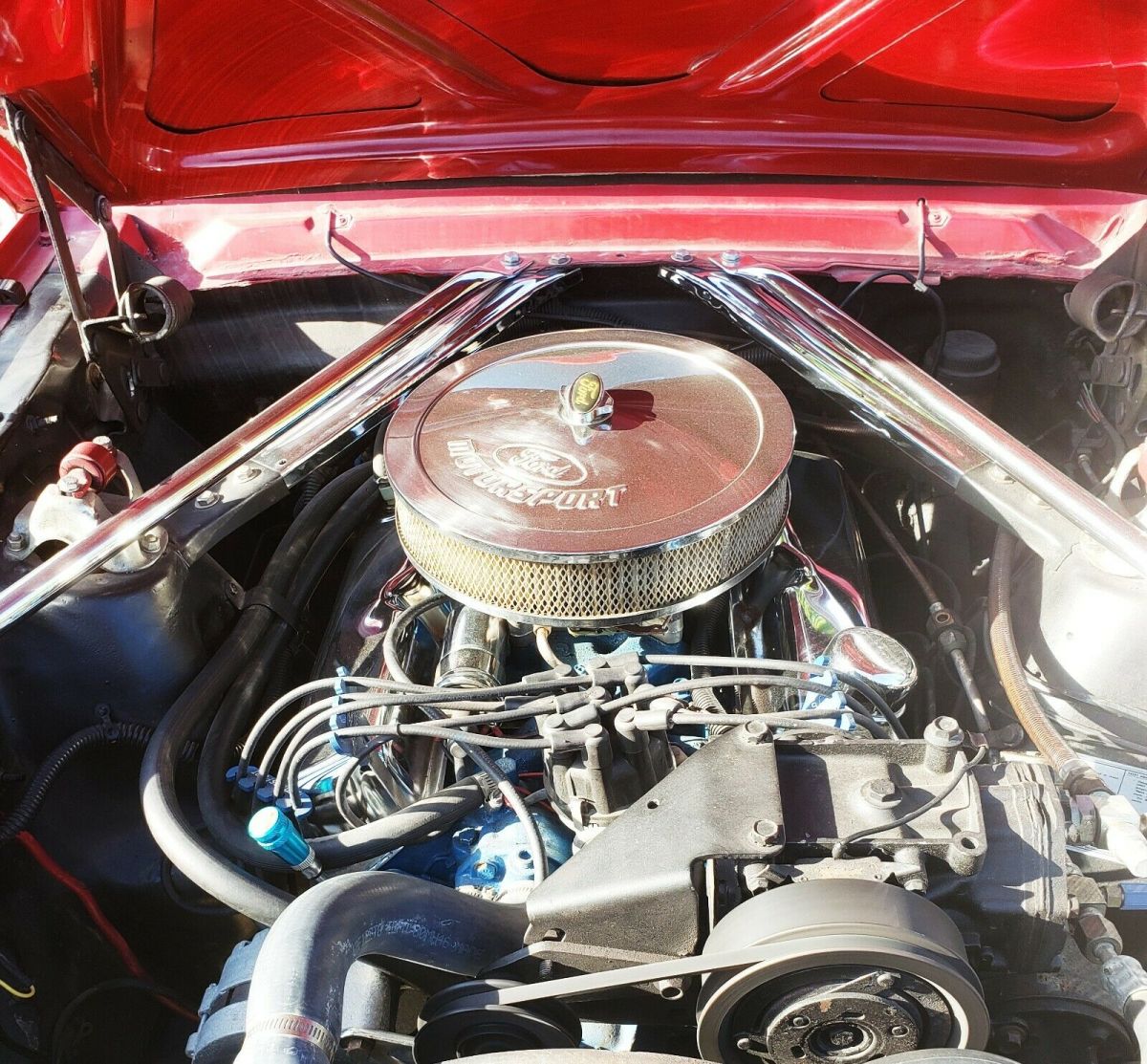 1966 Red Ford Mustang Convertible